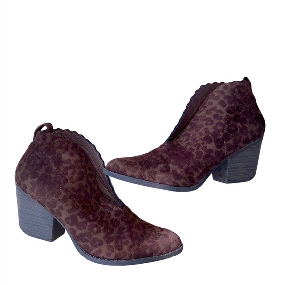 Coconuts by Matisse Addie leopard print booties size 7 1/2 - Picture 3 of 8